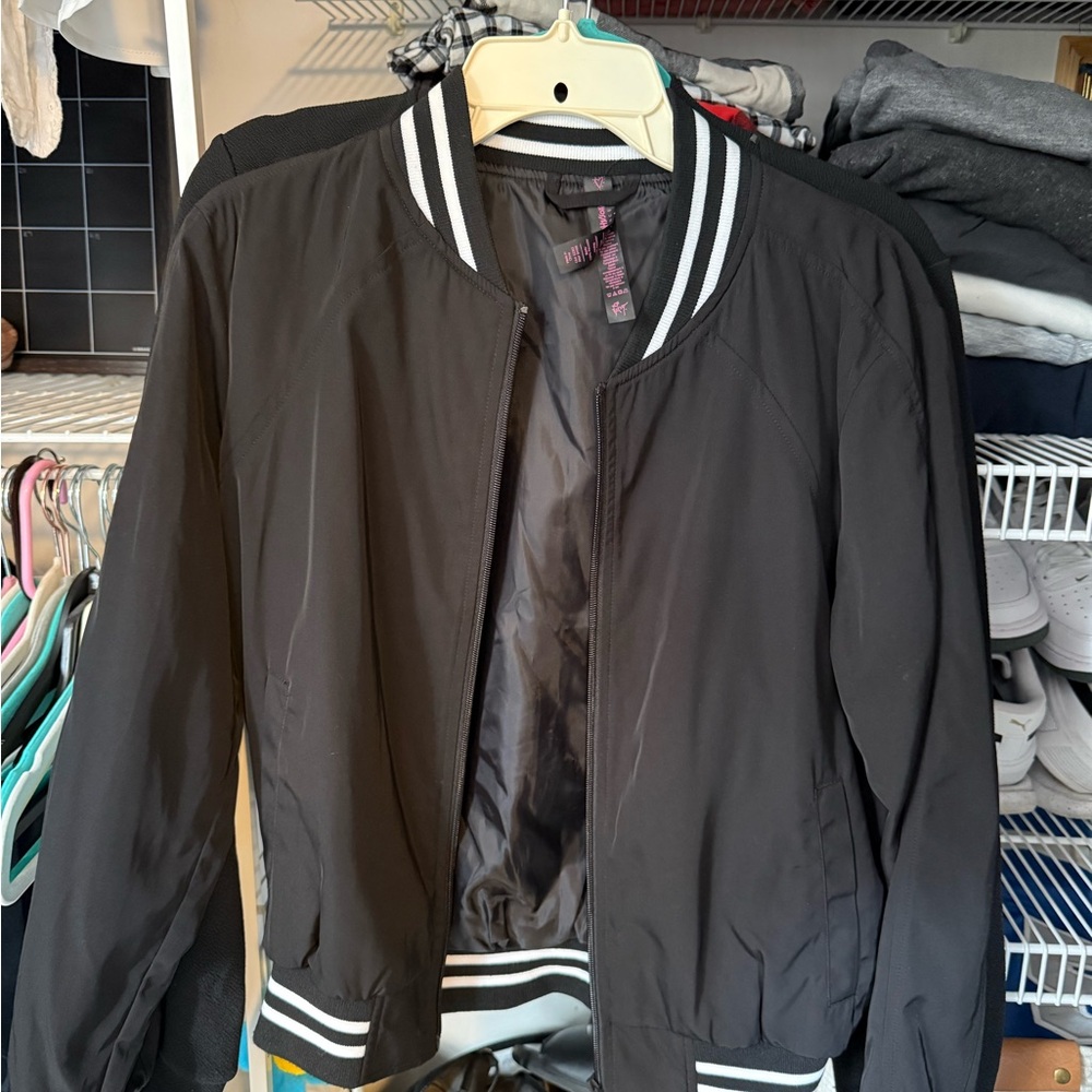 Fox Black and White Bomber Jacket